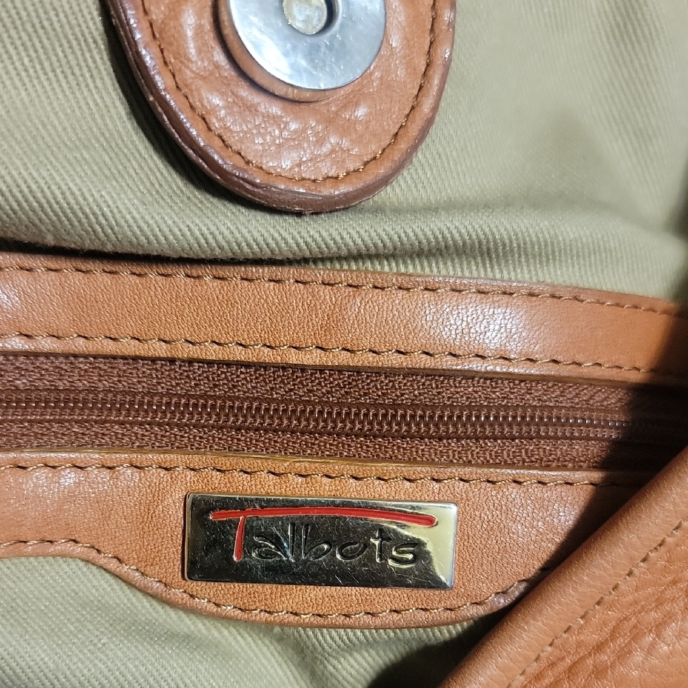 Talbots Brown Leather Bag - Picture 3 of 7